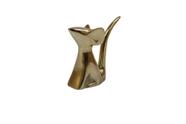 Rato Decorativo Pequeno de Metal Enfeite Casa 8,5cm