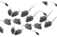 Rato Ratinho De Borracha Pegadinha Brinquedo Para Gato 10un Rato Ratinho De Borracha Pegadinha Brinquedo Para Gato 10un
