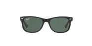 Ray-Ban Junior Kids Infanto Juvenil New Wayfarer RJ9052S 100/71 Preto Lente Verde Escuro Tam 48