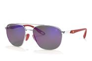 Ray ban scuderia ferrari rb3659-m f031/h0 57 polarizado