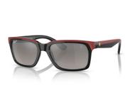 Ray ban scuderia ferrari rb4393-m f601/5j 56 polarizado