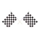 Rayon quadriculado Flag Beistle, pacote com 12, 11 x 18 cm, preto/branco Rayon quadriculado Flag Beistle, pacote com 12, 11 x 18 cm, preto/branco