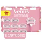 Razor Blade reabastece chá branco Venus ComfortGlide x8
