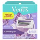 Razor Blade reabastece Gillette Venus ComfortGlide, pacote com 6
