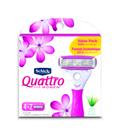 Razor Blade Recarga Schick Quattro para mulheres Ultra Smooth x6