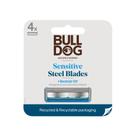 Razor Blades reabastece a pele sensível de buldogue para homens, 4 unidades