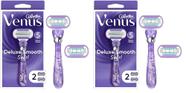 Razor Gillette Venus Deluxe Smooth Swirl com 2 recargas x2