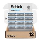 Razor reabastece Schick Hydro Dry Skin 12 quilates para homens