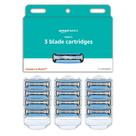 Razor recarrega 12 cartuchos Amazon Basics de 3 lâminas para homens