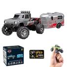 RC Monster Truck Mini com reboque recarregável em escala 1:64
