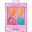 Real Techniques Icons Only Sponge Kit com 3 Esponjas Miracle e 1 Estojo