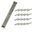 REATOR ELETRÔNICO P/LÂMPADA FLUORESCENTE 2x28W 220V KIT20