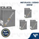 Reator para lâmpada vapor sódio/metálico 400w 220v(uso interno) kit4