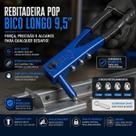 Rebitadeira Manual Profissional Longa 9,5 Polegadas Bico Aço Berg Tools Rebitadeira Manual Profissional Longa 9,5 Polegadas Bico Aço Berg Tools
