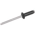 Rebite Alumínio Preto 4,0x10mm 410 com 1000 peças - Vonder