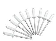 Rebite de alumínio branco pop de repuxo 3.2mm x 12mm 100 pcs