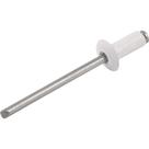 Rebite de Repuxo 4,8 mm x 10,0 mm, Branco, 510, Caixa com 1.000 Peças Vonder Rebite de Repuxo 4,8 mm x 10,0 mm, Branco, 510, Caixa com 1.000 Peças Vonder