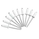 Rebite de Repuxo em Alumínio 3,2mm X 10,0mm Pacote com 100 Peças Branco Nove54