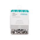 Rebite Dupla Face Mimo Creating Redondo Prata 8 6 3 mm 50 Unids