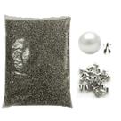 Rebite Para Pérolas Aço Inox 2x3mm - 50.000 - Pacote Fechado