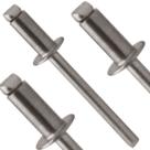 Rebite Pop de Repuxo Aço Inox 304 - 512 (4.8x12) com 100pça