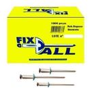 Rebite Pop Repuxo Aluminio RM 519 - 4,8 X 19mm 1000 Peças - FixAll Rebite Pop Repuxo Aluminio RM 519 - 4,8 X 19mm 1000 Peças - FixAll