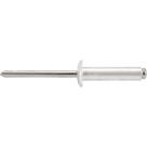 Rebite Repuxo De Alumínio 4,8x16,0mm Mandril Aço Com 50 Peça