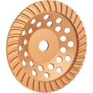 Rebolo Diamantado 180mm Turbo para Desbaste em Mármore Granito Concreto e Pedras Vonder Rebolo Diamantado 180mm Turbo para Desbaste em Mármore Granito Concreto e Pedras Vonder