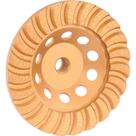 Rebolo Diamantado Vonder 115 Mm Turbo Para Desbaste De Mármore Granito Concreto E Pedras Rosca M14