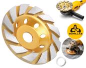 Rebolo Disco Desbaste Diamantado Turbo Parede Concreto 100mm