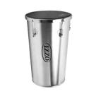 Rebolo izzo 12 pol x 50 cm aluminio conico c/ pele napa