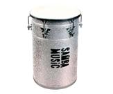 Rebolo samba music phx 12 conico aluminio texturizado 920at cromado pele couro