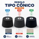 Rebolo Tipo Conico Guepar 100x50mm Grão 60 - Grão 80 - Grão 120