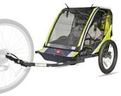 Reboque de bicicleta Allen Sports Deluxe Steel 2-Child T2 Green
