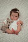 Reborn Baby Doll Anano, vinil de silicone de corpo inteiro, 48 cm, menina