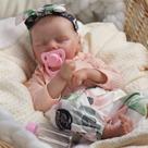 Reborn Baby Doll DAYOFF KIDS de 18 polegadas com corpo de vinil macio