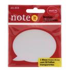 Recado adesivo 56x74 50f transparente balao - molin