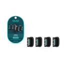 Recambios de cabezales de cepillo de dientes quip Ultra Brush Pod paquete de 4 negro