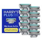 Recambios de Cuchillas para Afeitar Harry's Plus Paquete de 10 con 5 Hojas y Sistema Pivotante Recambios de Cuchillas para Afeitar Harry's Plus Paquete de 10 con 5 Hojas y Sistema Pivotante