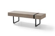 Recamier 0,80 bege Luxuoso c/pés de ferro sala/quarto/cozinha/escritorio