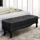 Recamier 1,40m com Capitonê em Tecido Veludo Vicenza Cor:Preto Recamier 1,40m com Capitonê em Tecido Veludo Vicenza Cor:Preto