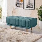 Recamier Alemanha 1,50M com Base Madeira Linho Sofatec