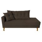 Recamier Azura 140cm com Almofada Lado Direito Suede - Amarena Móveis