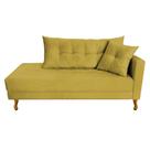 Recamier Azura 160cm com Almofada Lado Esquerdo Suede - Doce Sonho Móveis Recamier Azura 160cm com Almofada Lado Esquerdo Suede - Doce Sonho Móveis