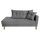 Recamier Azura 185cm com Almofada Lado Esquerdo Suede - Doce Sonho Móveis Recamier Azura 185cm com Almofada Lado Esquerdo Suede - Doce Sonho Móveis