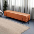 Recamier Banco Luxo Eros Laranja Terracota