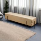 Recamier Banco Luxo Eros Sala de Estar Bege Recamier Banco Luxo Eros Sala de Estar Bege