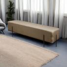 Recamier Banco Luxo Eros Sala de Estar Marrom Cappuccino Recamier Banco Luxo Eros Sala de Estar Marrom Cappuccino