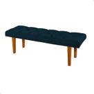 Recamier Banco Puff Para Quarto 90 cm Solteiro Sala Cama Box Decorativo Pés de Madeira Tecido Veludo