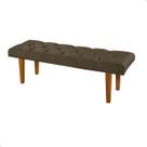 Recamier Banco Puff Para Quarto 90 cm Solteiro Sala Cama Box Decorativo Pés de Madeira Tecido Veludo